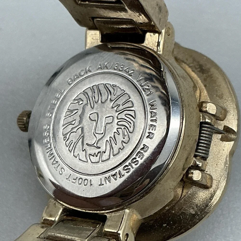 Anne Klein AK/3342 Womens Watch 30mm MOP Dial Gold Tone Rose New Battery 7